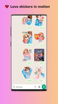 WASticker -Animated Love android App screenshot 2