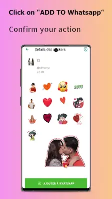 WASticker -Animated Love android App screenshot 5